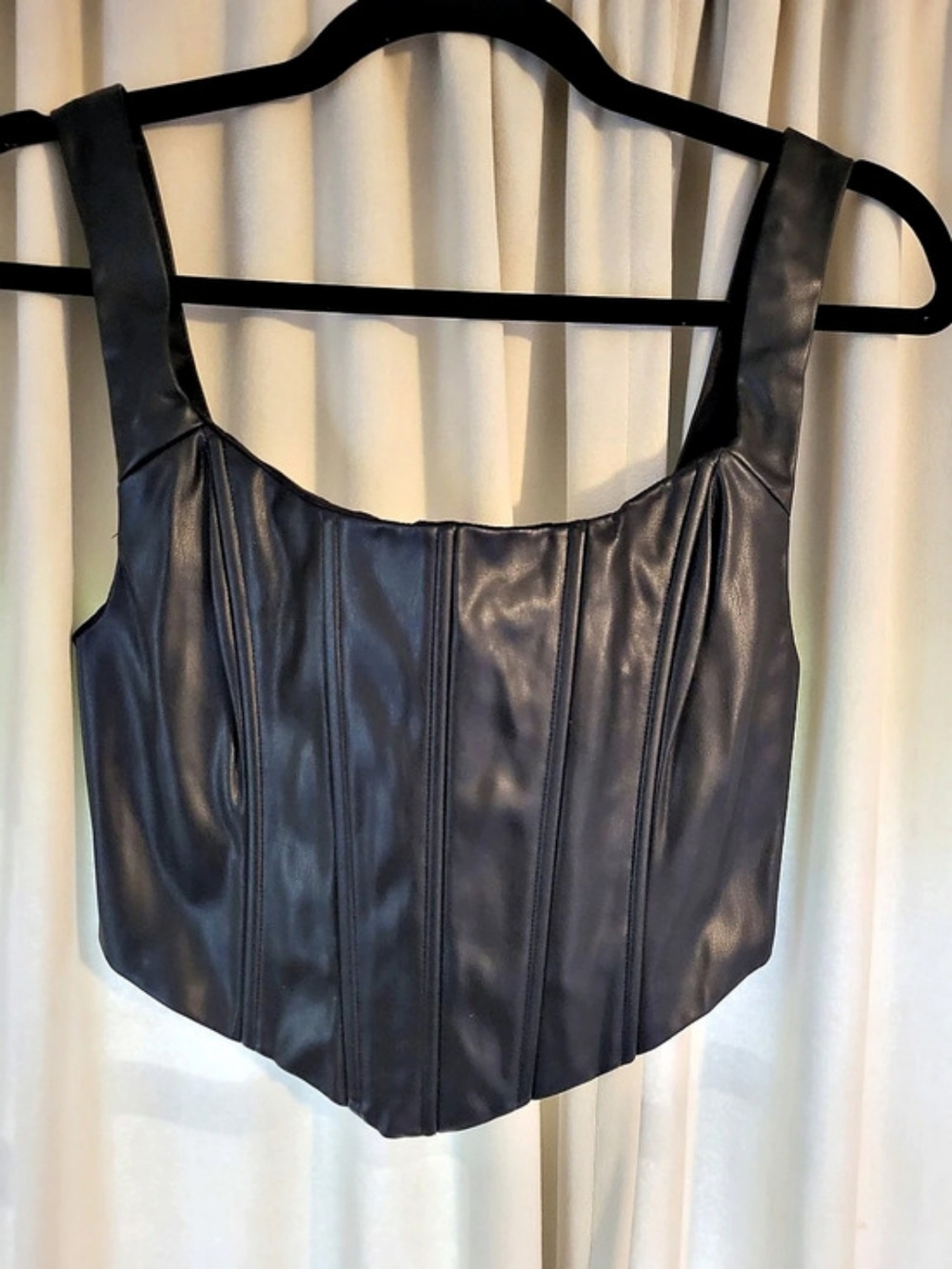 MISHA Nova Top Black Corset Bodysuit Size 6